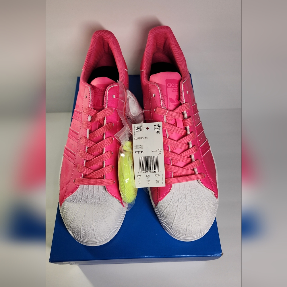 Men's Adidas Superstar shoes solar pink